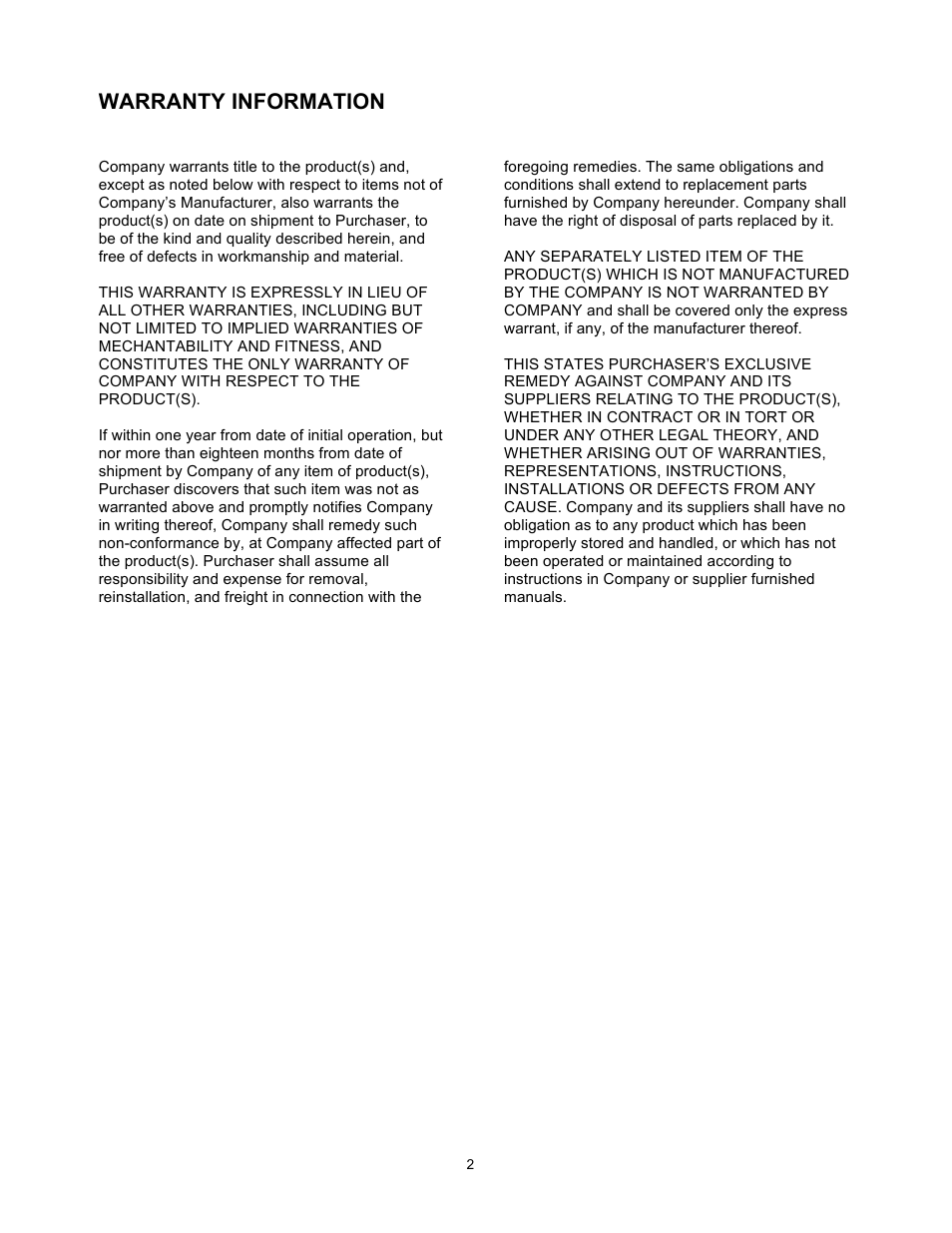 Warranty information | Xylem 19 001 251 R3 Floboy VFD Pumping System User Manual | Page 6 / 40