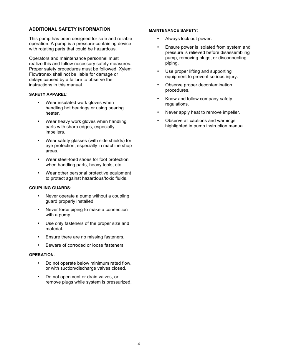 Xylem 19 001 251 R3 Floboy VFD Pumping System User Manual | Page 8 / 40