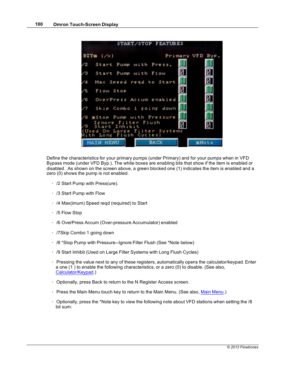 Xylem 19 001 300 R2 Silent Storm VFD Pumping System OMRON Touch Screen Display Manual User Manual | Page 104 / 162