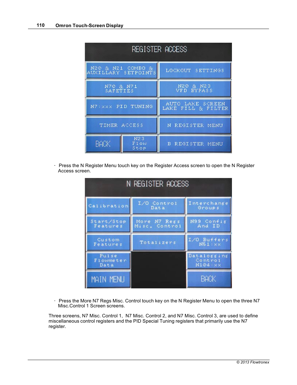 Xylem 19 001 300 R2 Silent Storm VFD Pumping System OMRON Touch Screen Display Manual User Manual | Page 114 / 162