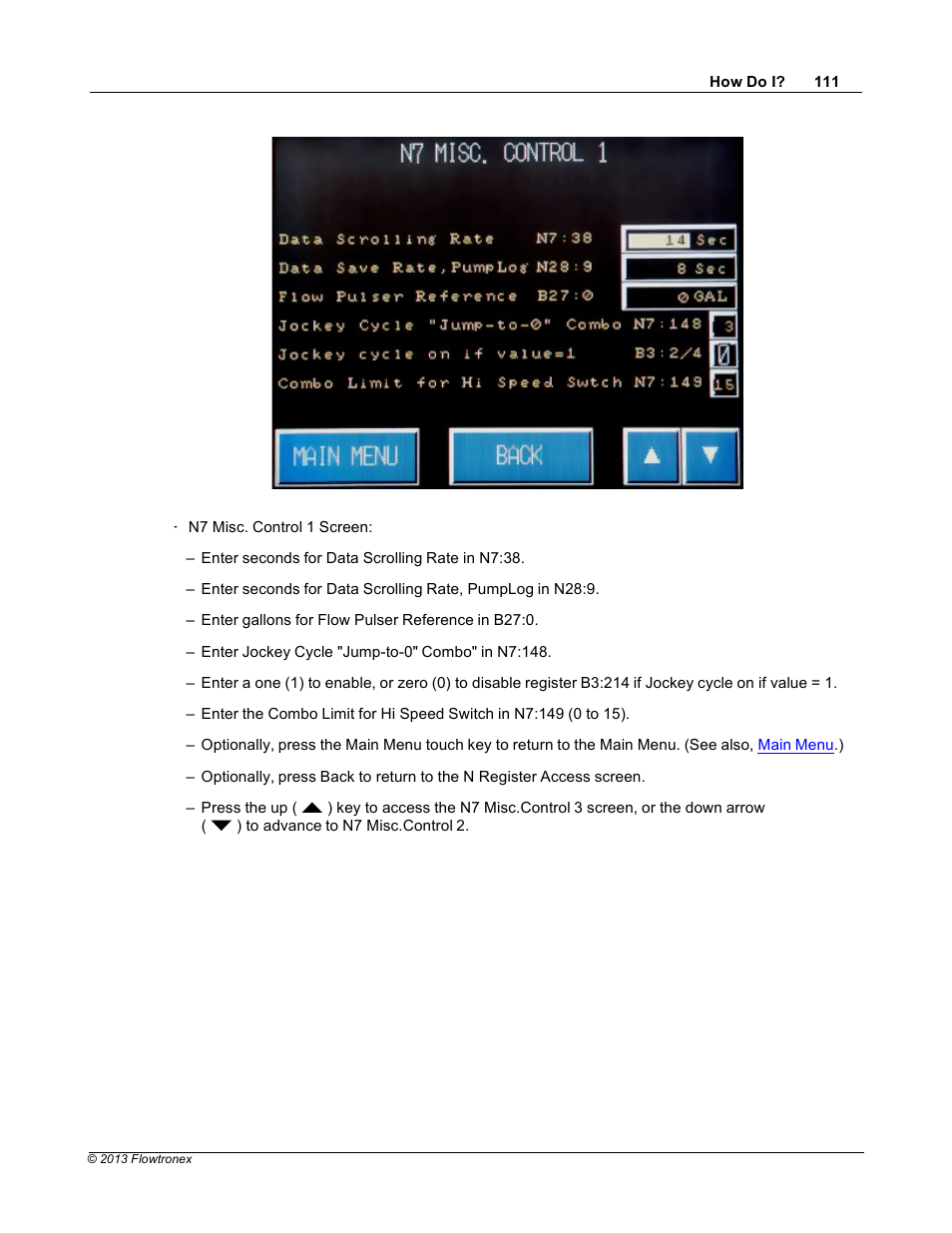 Xylem 19 001 300 R2 Silent Storm VFD Pumping System OMRON Touch Screen Display Manual User Manual | Page 115 / 162