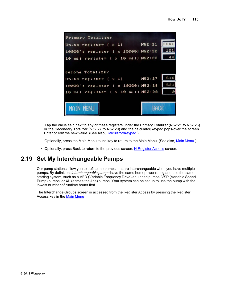 19 set my interchangeable pumps | Xylem 19 001 300 R2 Silent Storm VFD Pumping System OMRON Touch Screen Display Manual User Manual | Page 119 / 162