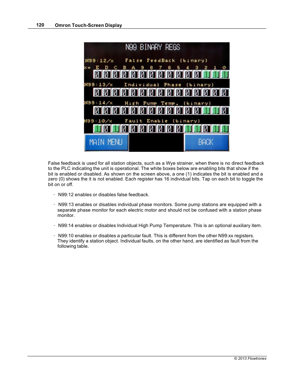Xylem 19 001 300 R2 Silent Storm VFD Pumping System OMRON Touch Screen Display Manual User Manual | Page 124 / 162