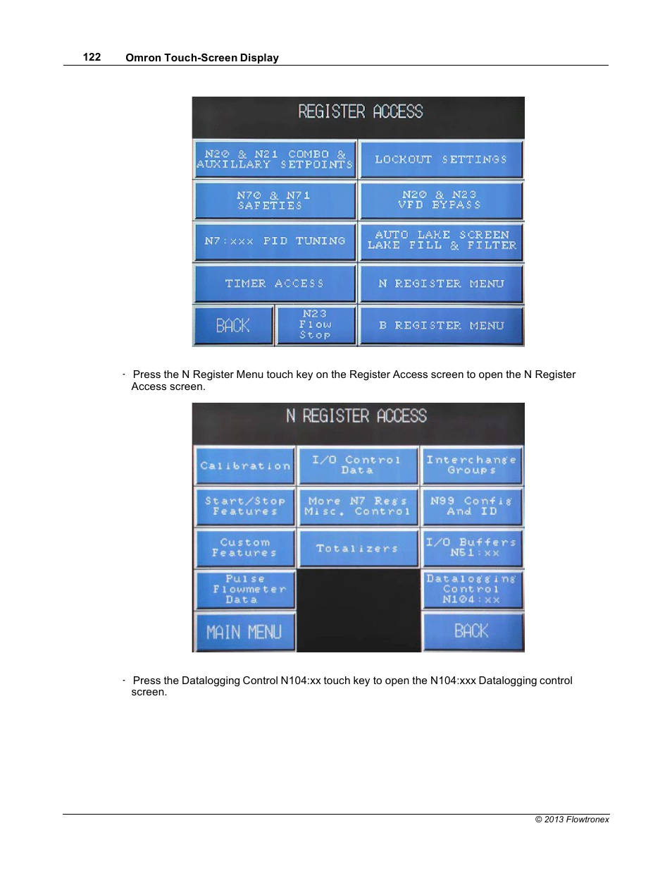 Xylem 19 001 300 R2 Silent Storm VFD Pumping System OMRON Touch Screen Display Manual User Manual | Page 126 / 162