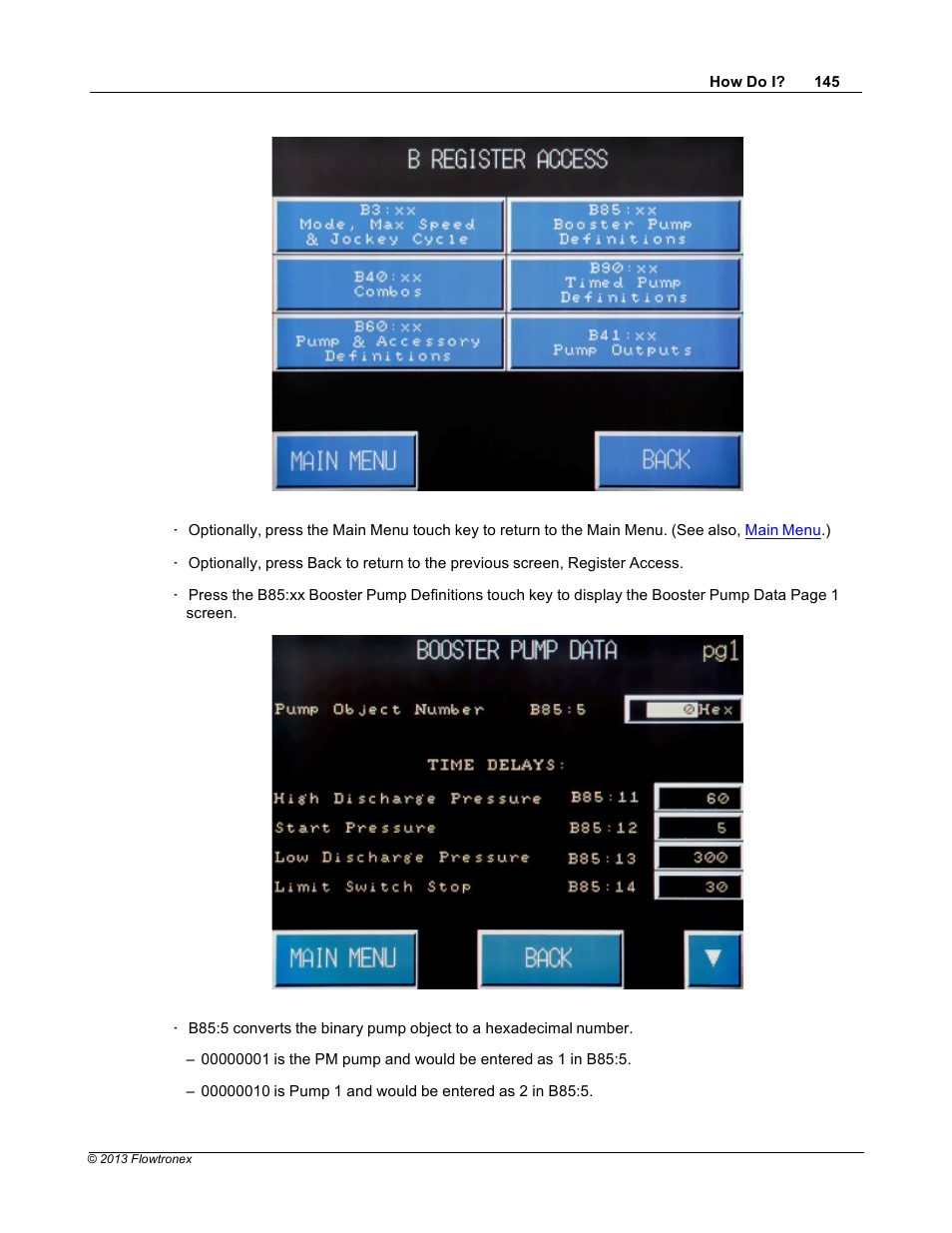 Xylem 19 001 300 R2 Silent Storm VFD Pumping System OMRON Touch Screen Display Manual User Manual | Page 149 / 162