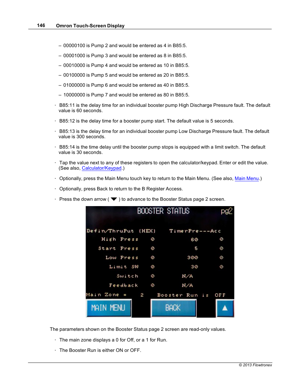 Xylem 19 001 300 R2 Silent Storm VFD Pumping System OMRON Touch Screen Display Manual User Manual | Page 150 / 162