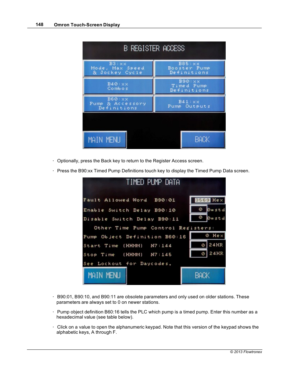 Xylem 19 001 300 R2 Silent Storm VFD Pumping System OMRON Touch Screen Display Manual User Manual | Page 152 / 162
