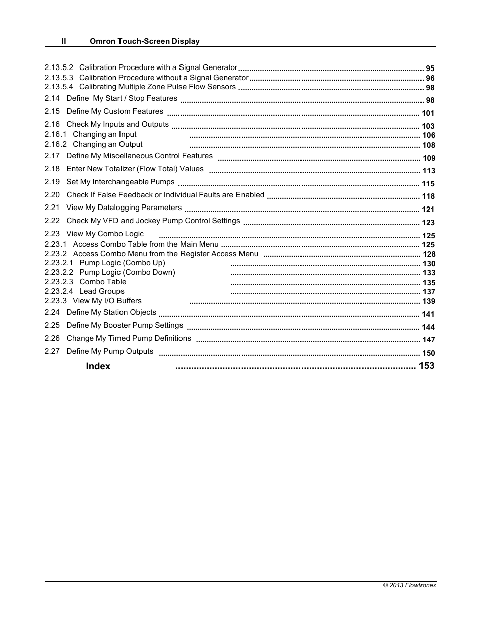 Index | Xylem 19 001 300 R2 Silent Storm VFD Pumping System OMRON Touch Screen Display Manual User Manual | Page 4 / 162