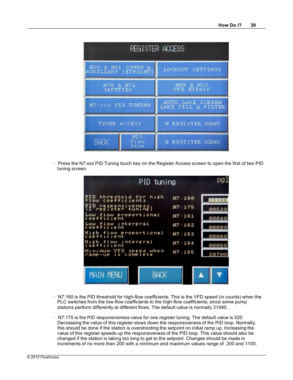 Xylem 19 001 300 R2 Silent Storm VFD Pumping System OMRON Touch Screen Display Manual User Manual | Page 43 / 162