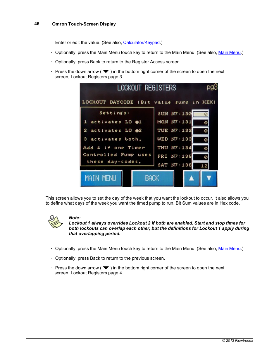 Xylem 19 001 300 R2 Silent Storm VFD Pumping System OMRON Touch Screen Display Manual User Manual | Page 50 / 162