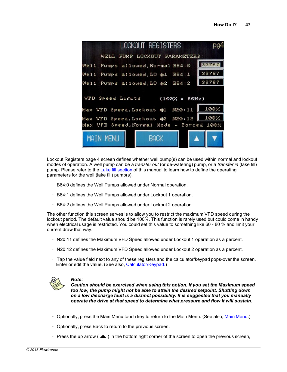 Xylem 19 001 300 R2 Silent Storm VFD Pumping System OMRON Touch Screen Display Manual User Manual | Page 51 / 162