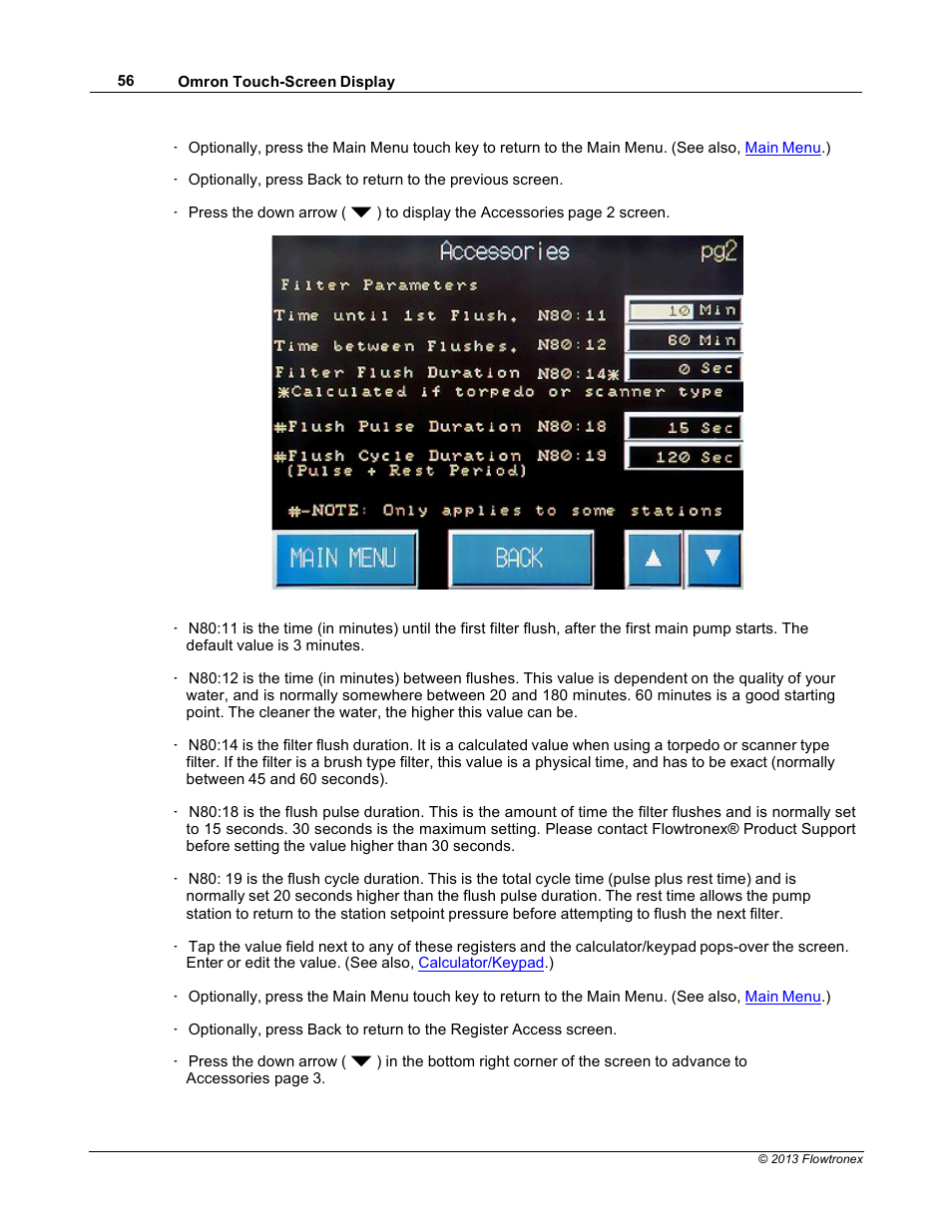 Xylem 19 001 300 R2 Silent Storm VFD Pumping System OMRON Touch Screen Display Manual User Manual | Page 60 / 162