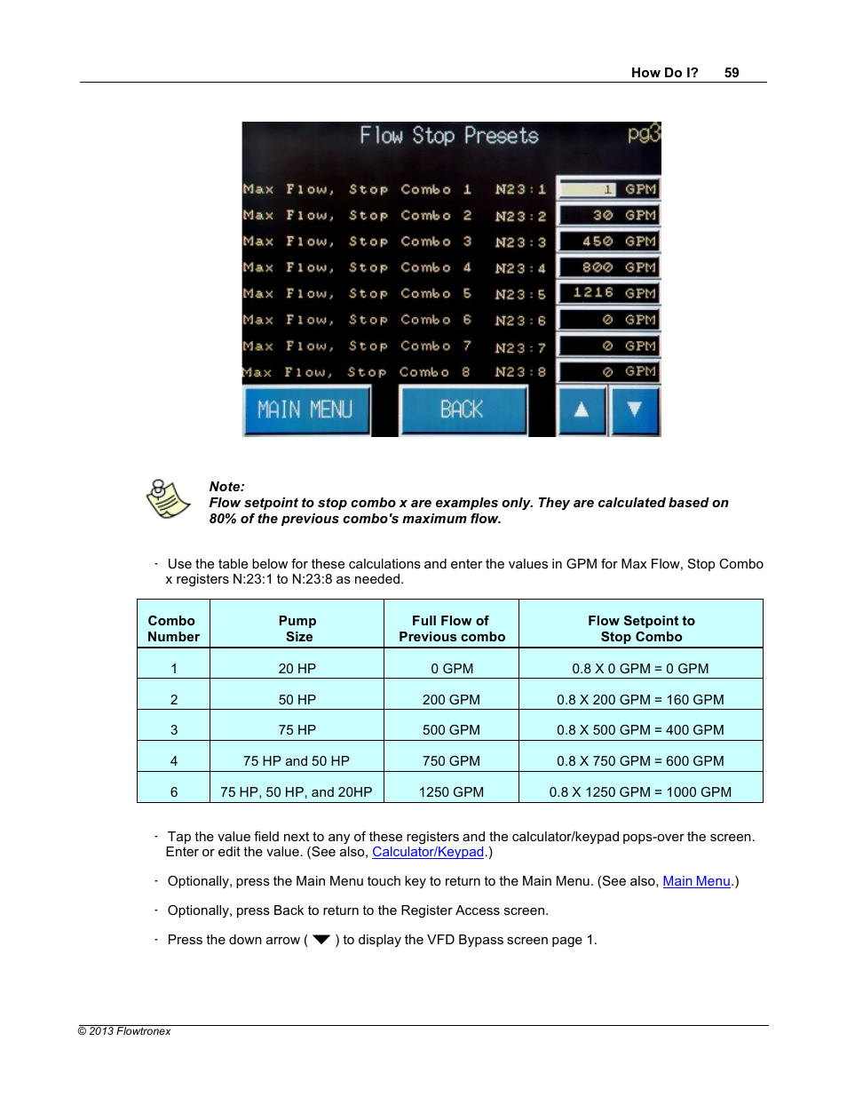 Xylem 19 001 300 R2 Silent Storm VFD Pumping System OMRON Touch Screen Display Manual User Manual | Page 63 / 162
