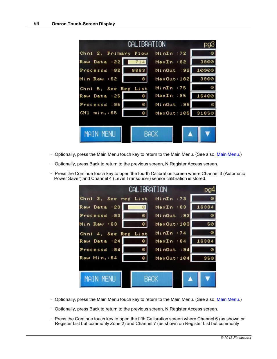 Xylem 19 001 300 R2 Silent Storm VFD Pumping System OMRON Touch Screen Display Manual User Manual | Page 68 / 162