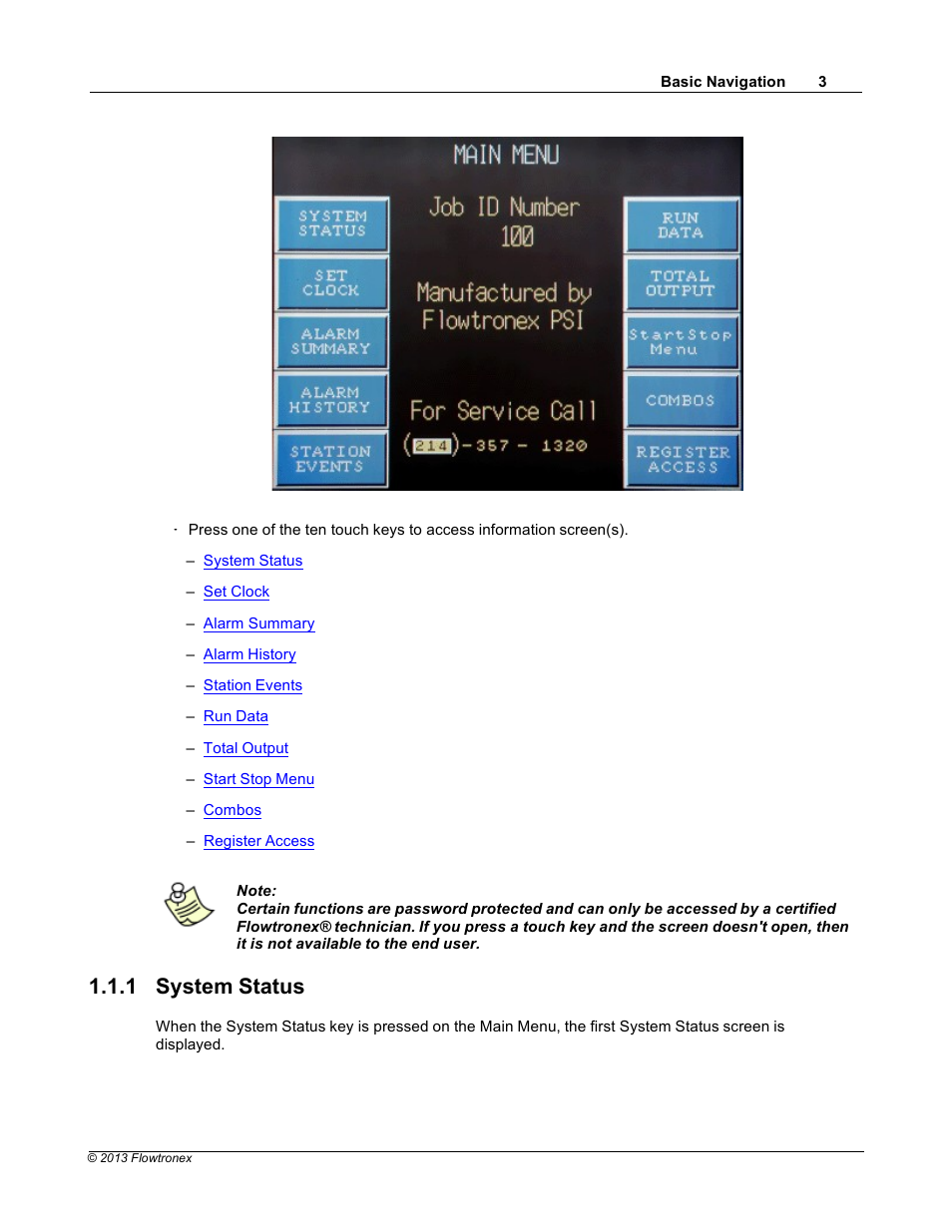 1 system status | Xylem 19 001 300 R2 Silent Storm VFD Pumping System OMRON Touch Screen Display Manual User Manual | Page 7 / 162