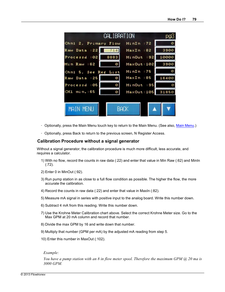 Calibration procedure without a signal generator | Xylem 19 001 300 R2 Silent Storm VFD Pumping System OMRON Touch Screen Display Manual User Manual | Page 83 / 162