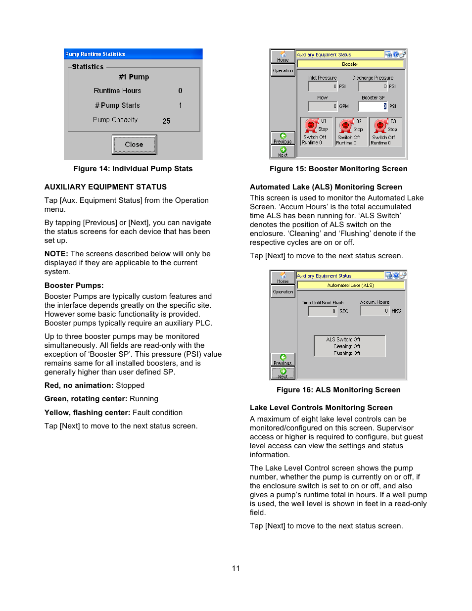 Xylem 19 001 351R2 PACE Integrated Pump Controller Human Machine Interface (HMI) for the Silent Storm VFD Pumping System – User Guide User Manual | Page 11 / 28