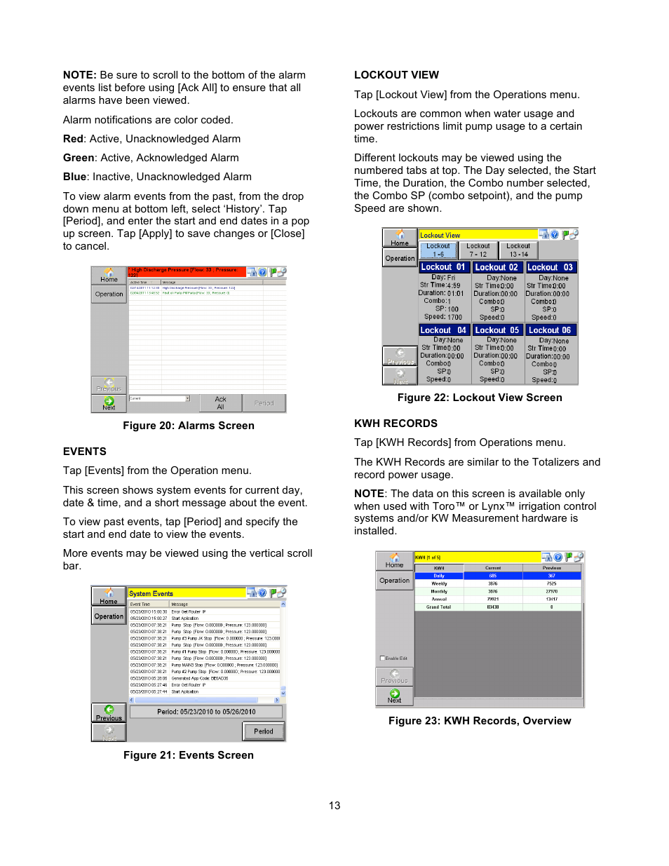 Xylem 19 001 351R2 PACE Integrated Pump Controller Human Machine Interface (HMI) for the Silent Storm VFD Pumping System – User Guide User Manual | Page 13 / 28