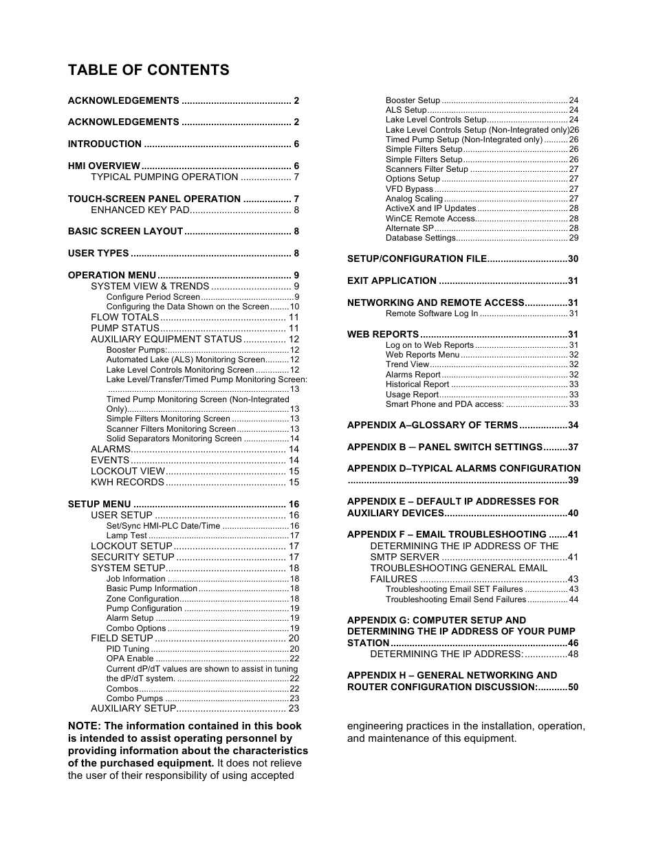 Xylem 19-001-350R2 PACE Integrated Pump Controller Human Machine Interface (HMI) for the Silent Storm VFD Pumping System – Technician Guide User Manual | Page 3 / 54