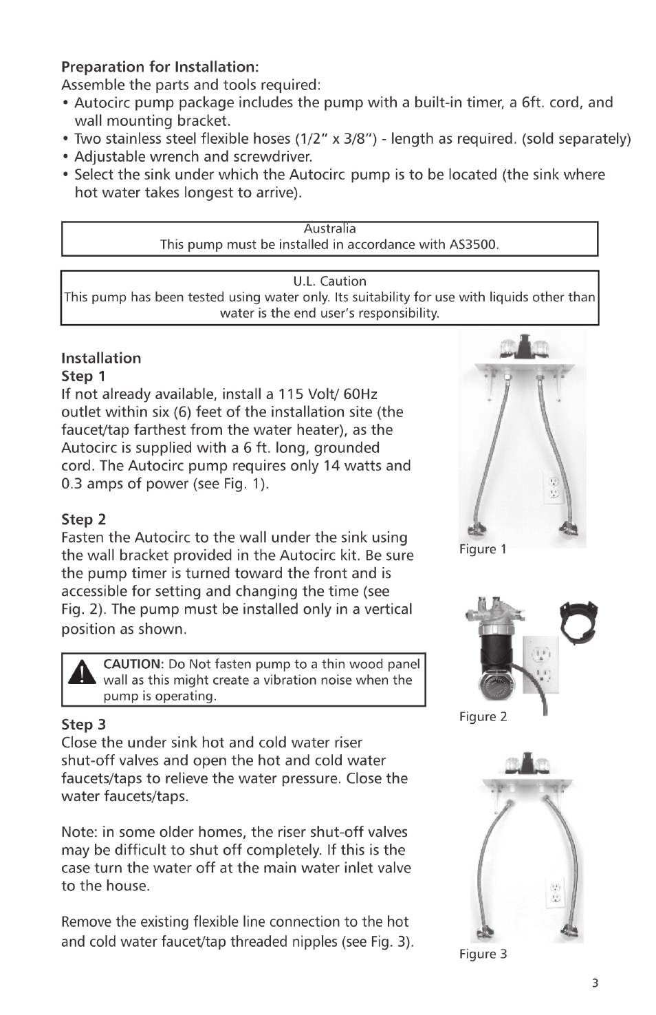 Xylem 6 71 075 004A Autocirc Instant Hot Water Pump E1 BCANRT1W 06 User Manual | Page 3 / 8
