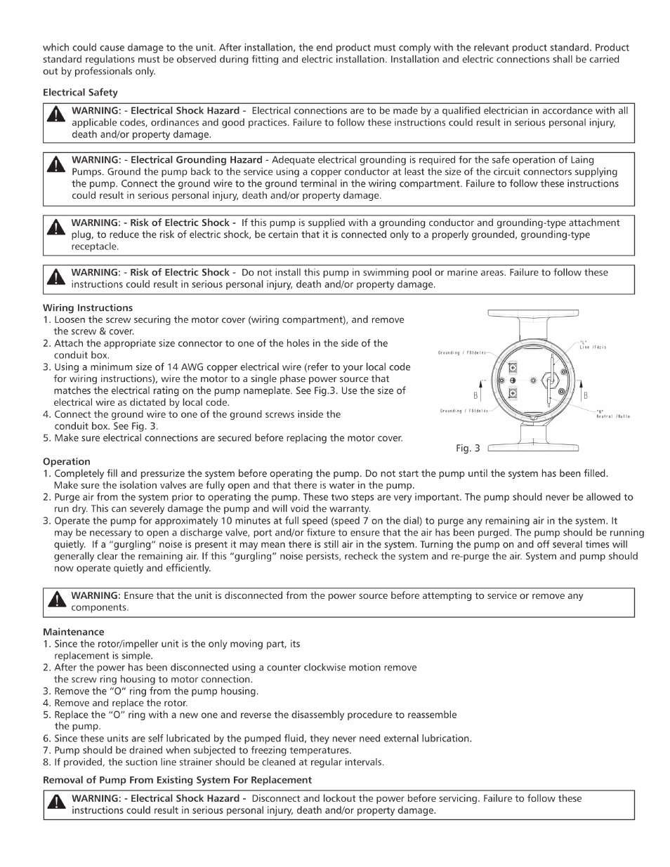 Xylem 6 71 075 108A ecocirc E Series E10 Bronze Pumps User Manual | Page 3 / 4