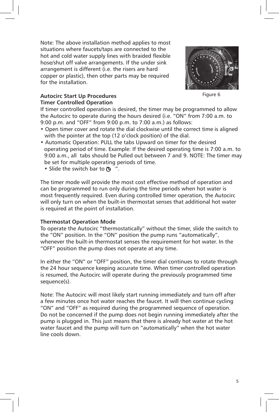 Xylem 6 71 075 109A Autocirc Instant Hot Water Pump Model ACT E10 User Manual | Page 5 / 8
