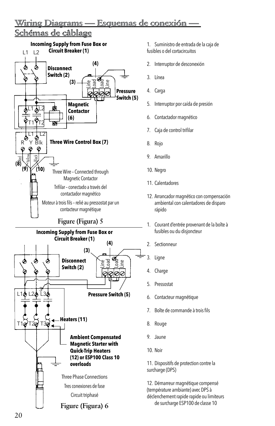 Figure (figura) 6, Figure (figura) 5 | Xylem IM116 R04 4 Submersible Pumps User Manual | Page 20 / 68