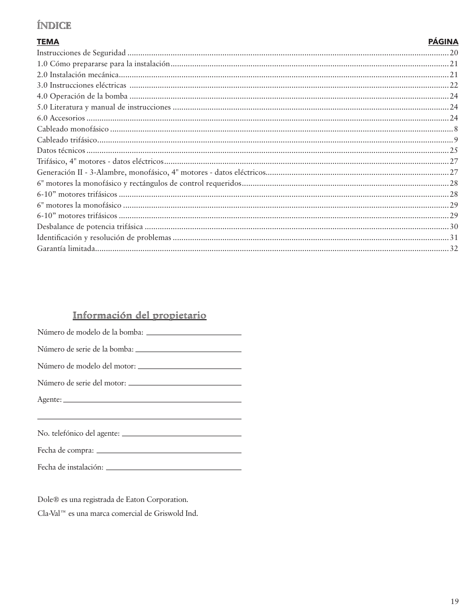 Xylem IM117 R01 5 and Larger Submersible Pump User Manual | Page 19 / 48