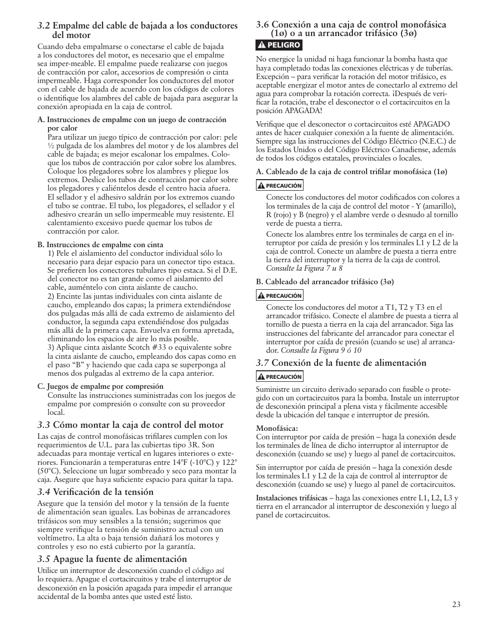 Xylem IM117 R01 5 and Larger Submersible Pump User Manual | Page 23 / 48