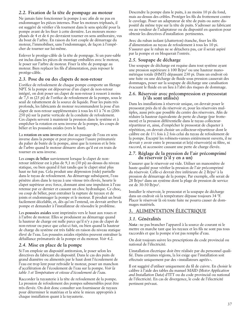 Xylem IM117 R01 5 and Larger Submersible Pump User Manual | Page 37 / 48