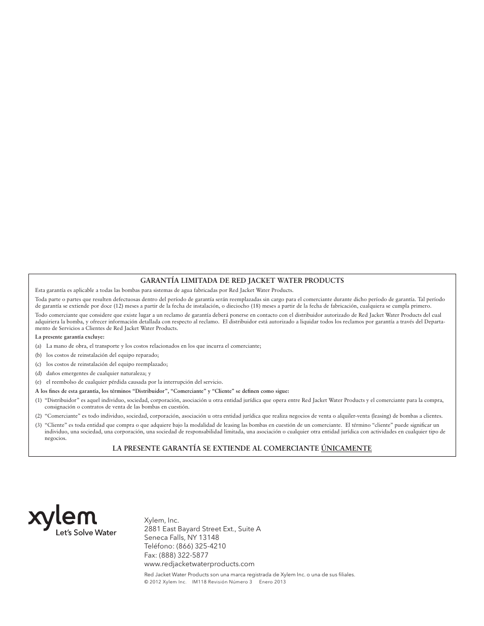 Xylem IM118 R03 Sump Pumps User Manual | Page 25 / 40