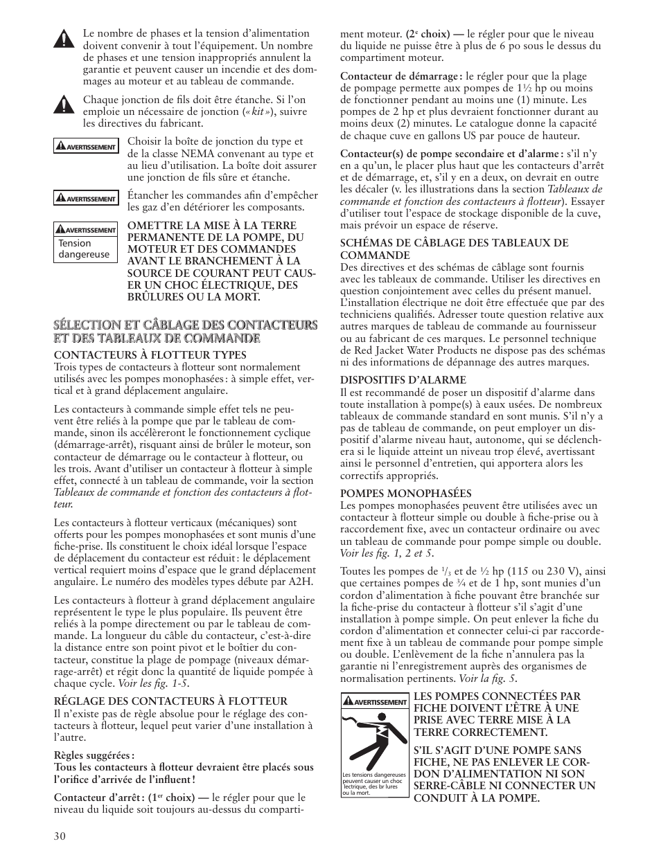 Xylem IM118 R03 Sump Pumps User Manual | Page 30 / 40