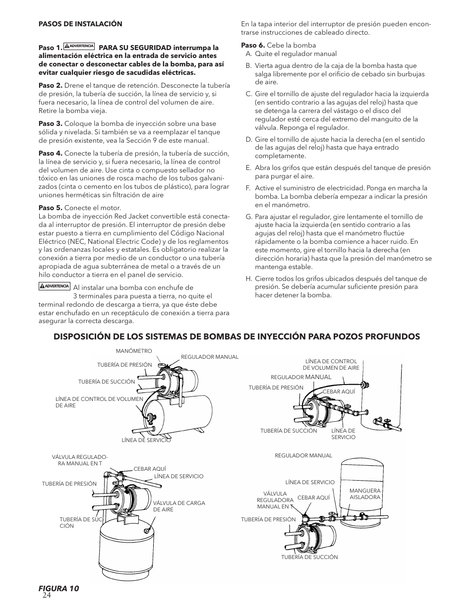 Figura 10 | Xylem IM125 R02 RJA & RJDS Quick Set User Manual | Page 24 / 48