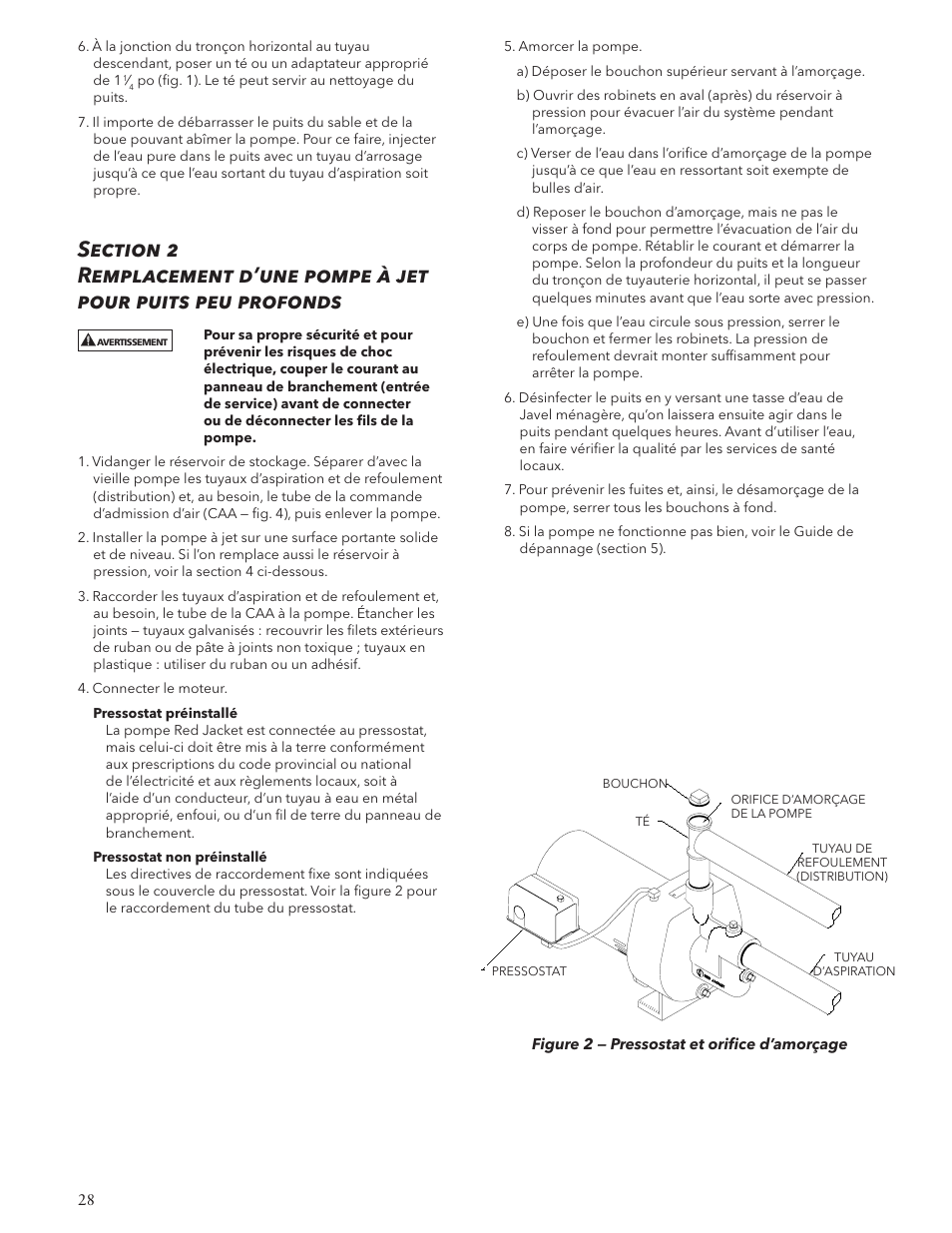 Xylem IM126R02 E-Z Prime Jet Pump Shallow Well Jet Pump User Manual | Page 28 / 36