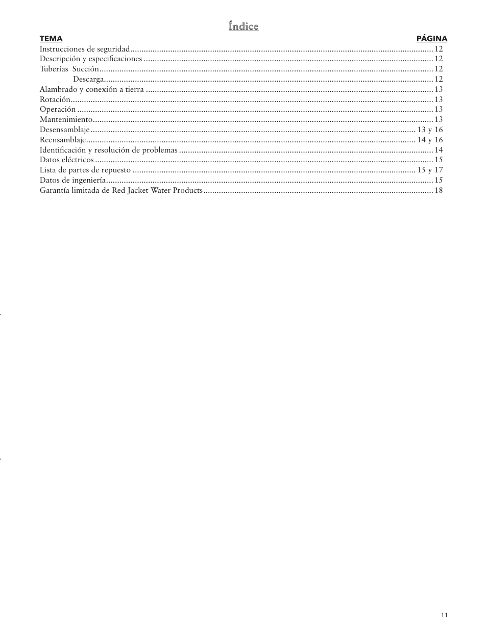 Xylem IM132 R02 RSPA (FSPA) & RJSP Self-Priming Centrifugal Pumps User Manual | Page 11 / 28