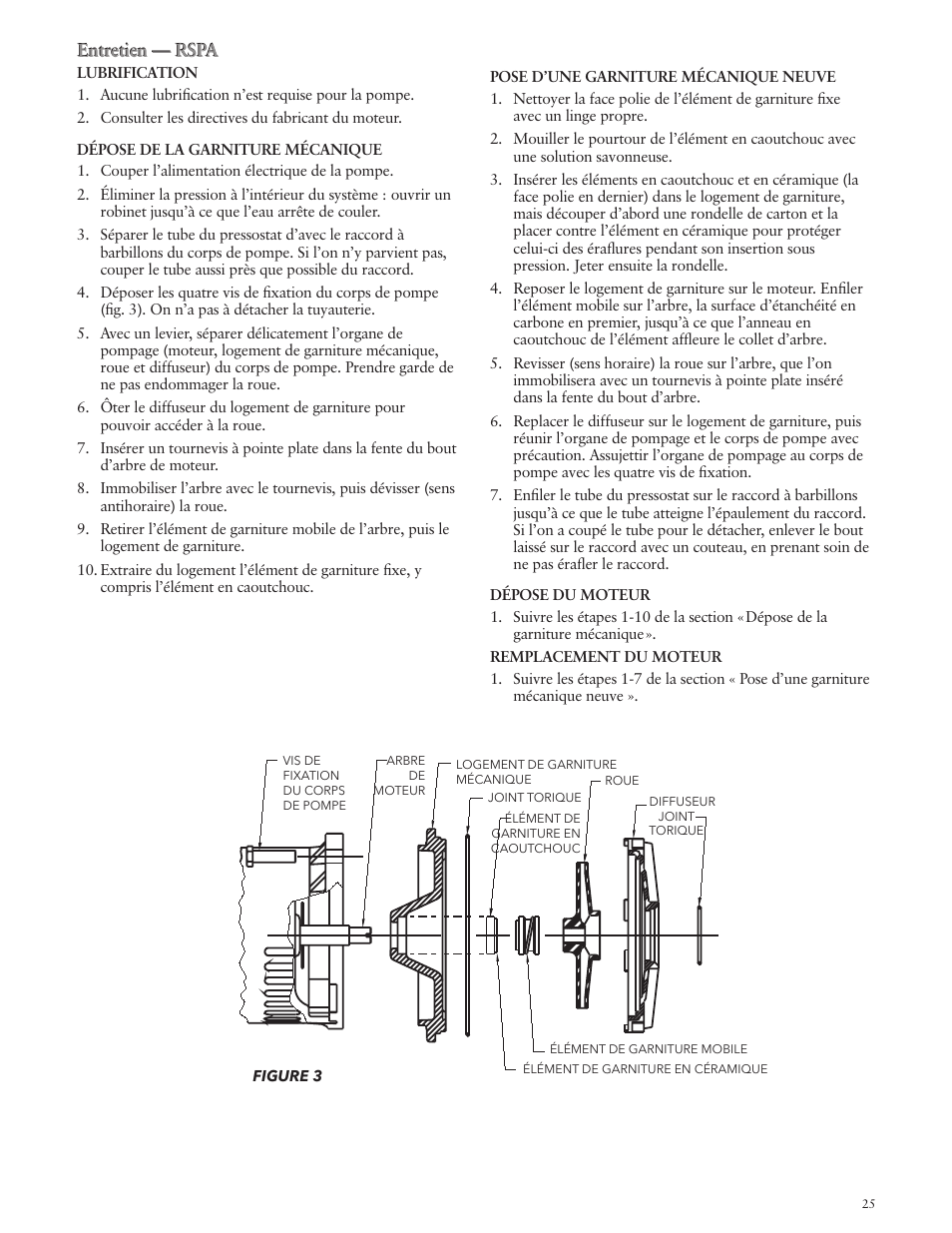 Xylem IM132 R02 RSPA (FSPA) & RJSP Self-Priming Centrifugal Pumps User Manual | Page 25 / 28