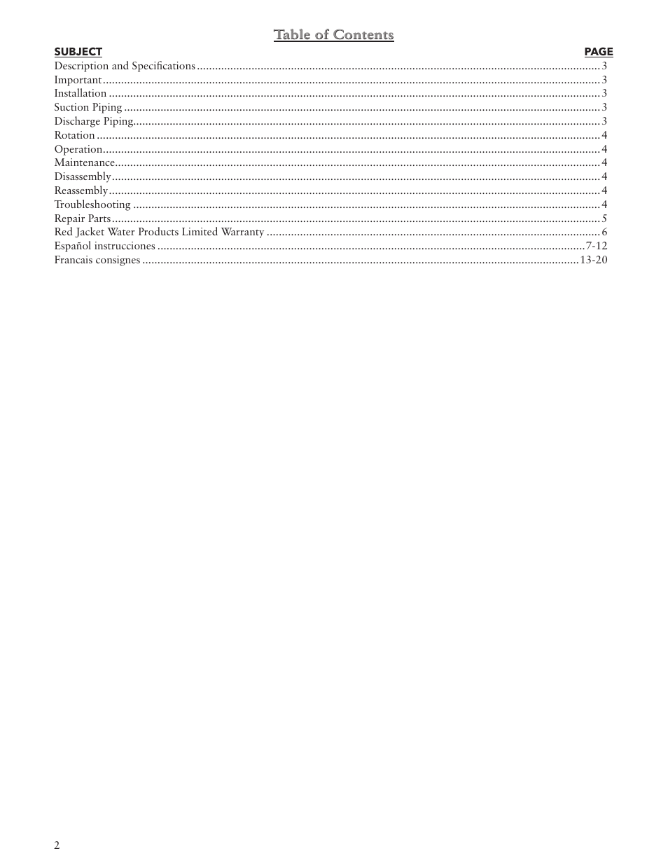 Xylem IM136 R01 SM Centrifugal Pump User Manual | Page 2 / 20