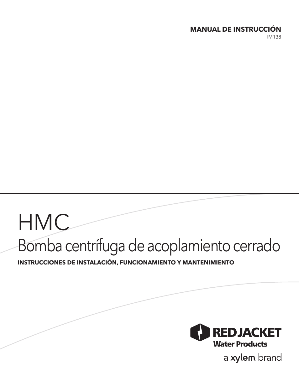 Bomba centrífuga de acoplamiento cerrado | Xylem IM138 R01 HMC Close-Coupled Centrifugal Pump User Manual | Page 6 / 16