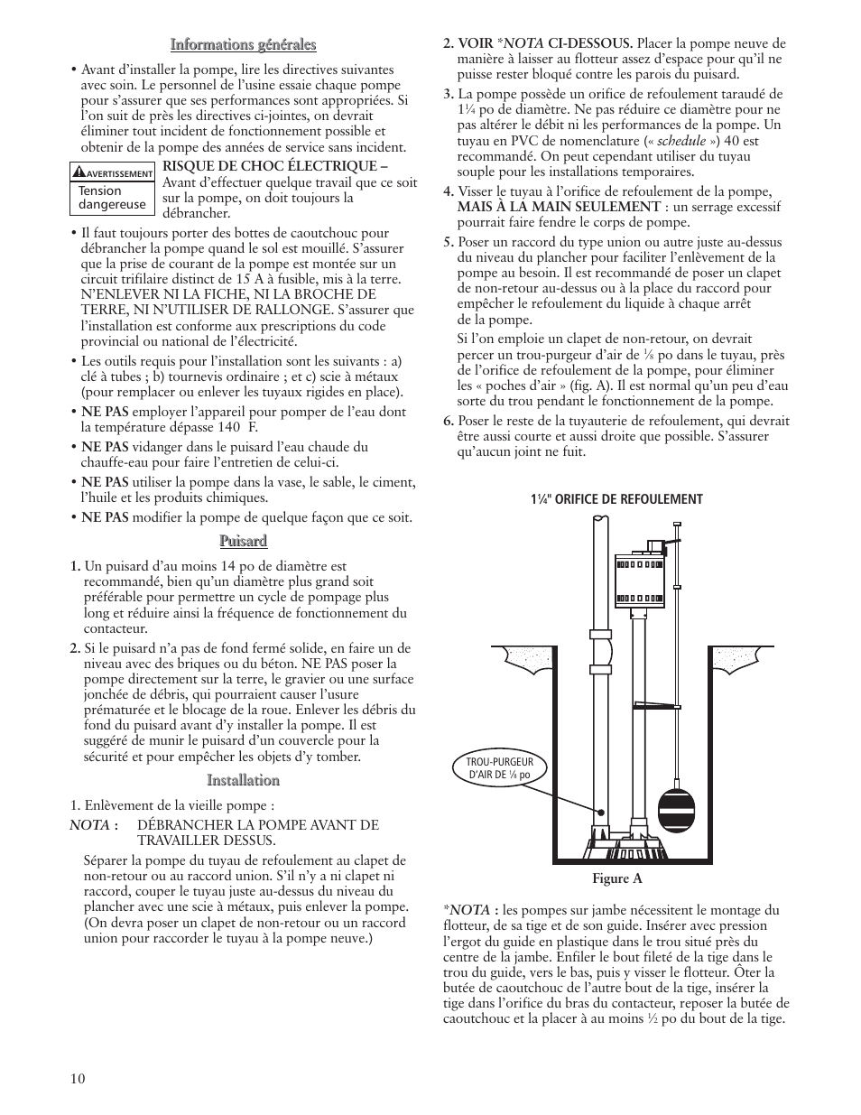 Xylem IM152R0 Vertical Sump Pump (OBSOLETE) User Manual | Page 10 / 12