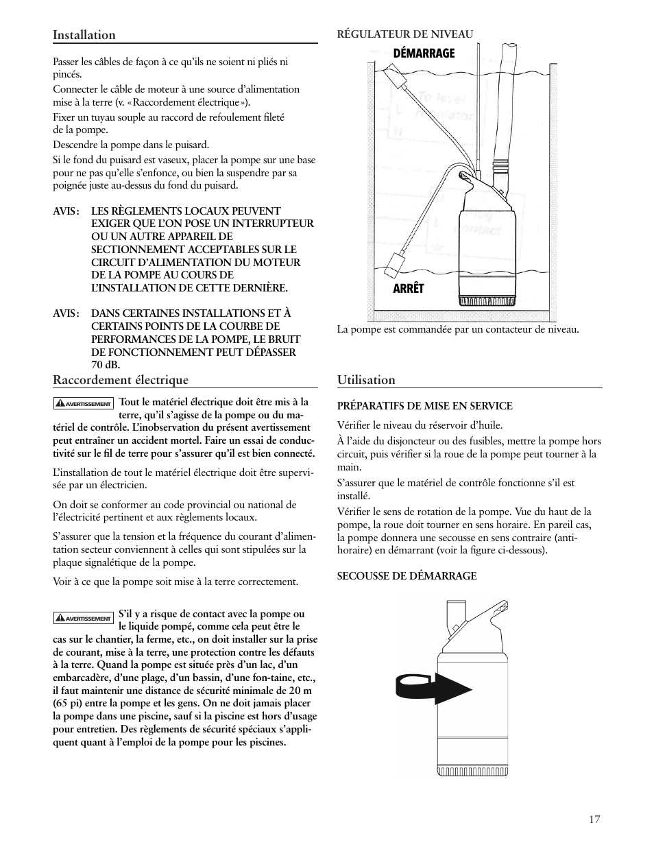 Xylem IM162 R03 Dewatering Pumps Contractor Dewatering Pump User Manual | Page 17 / 20