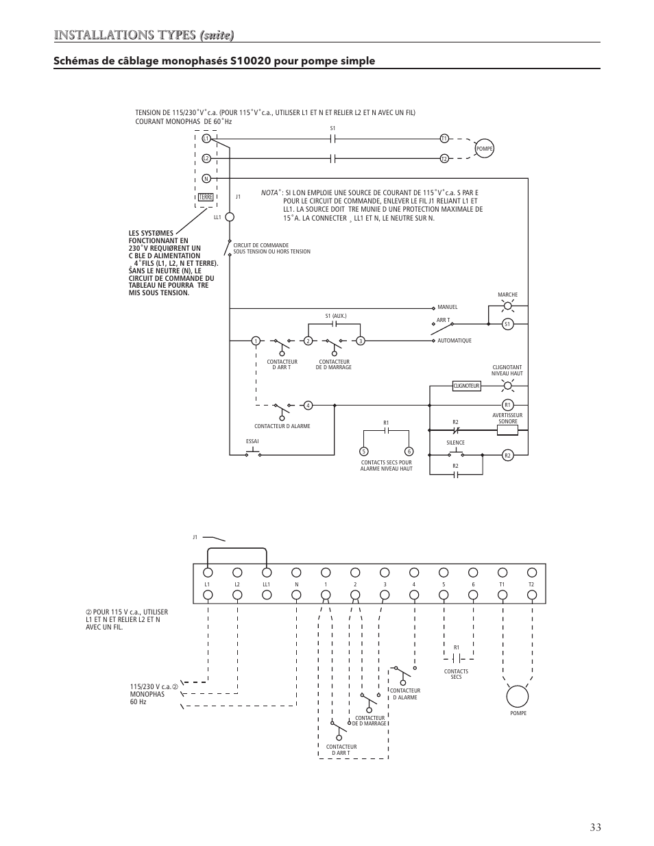 Installations types (suite) | Xylem IM164 R01 Single Phase, Single Seal Grinder Pump User Manual | Page 33 / 36