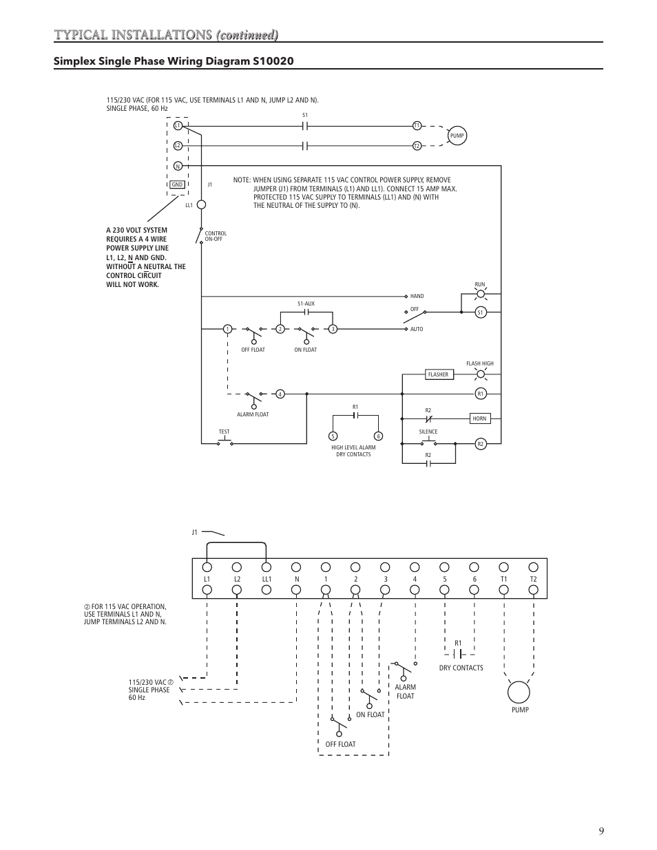 Typical installations (continued) | Xylem IM164 R01 Single Phase, Single Seal Grinder Pump User Manual | Page 9 / 36