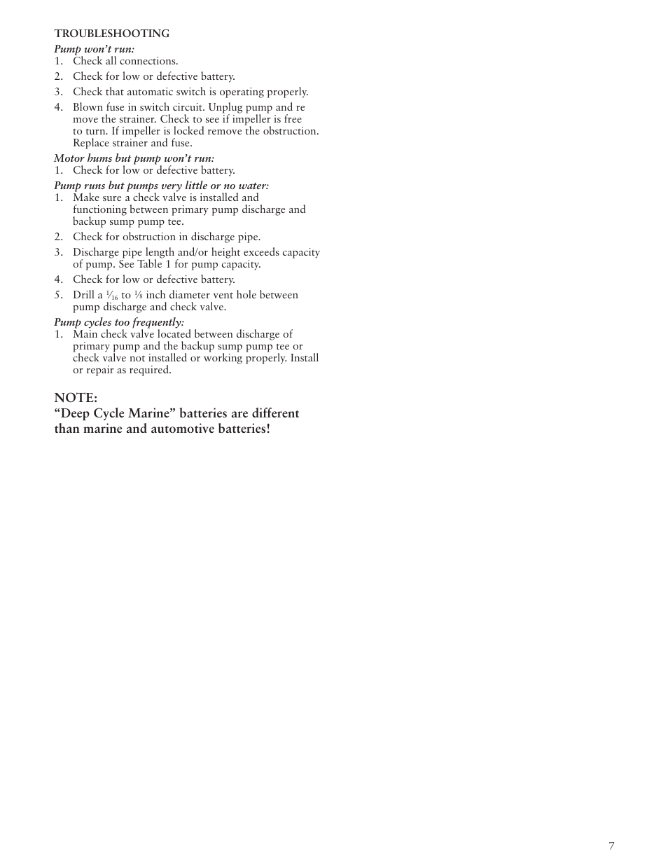 Xylem IM186R03 Battery Backup Sump Pump User Manual | Page 7 / 24