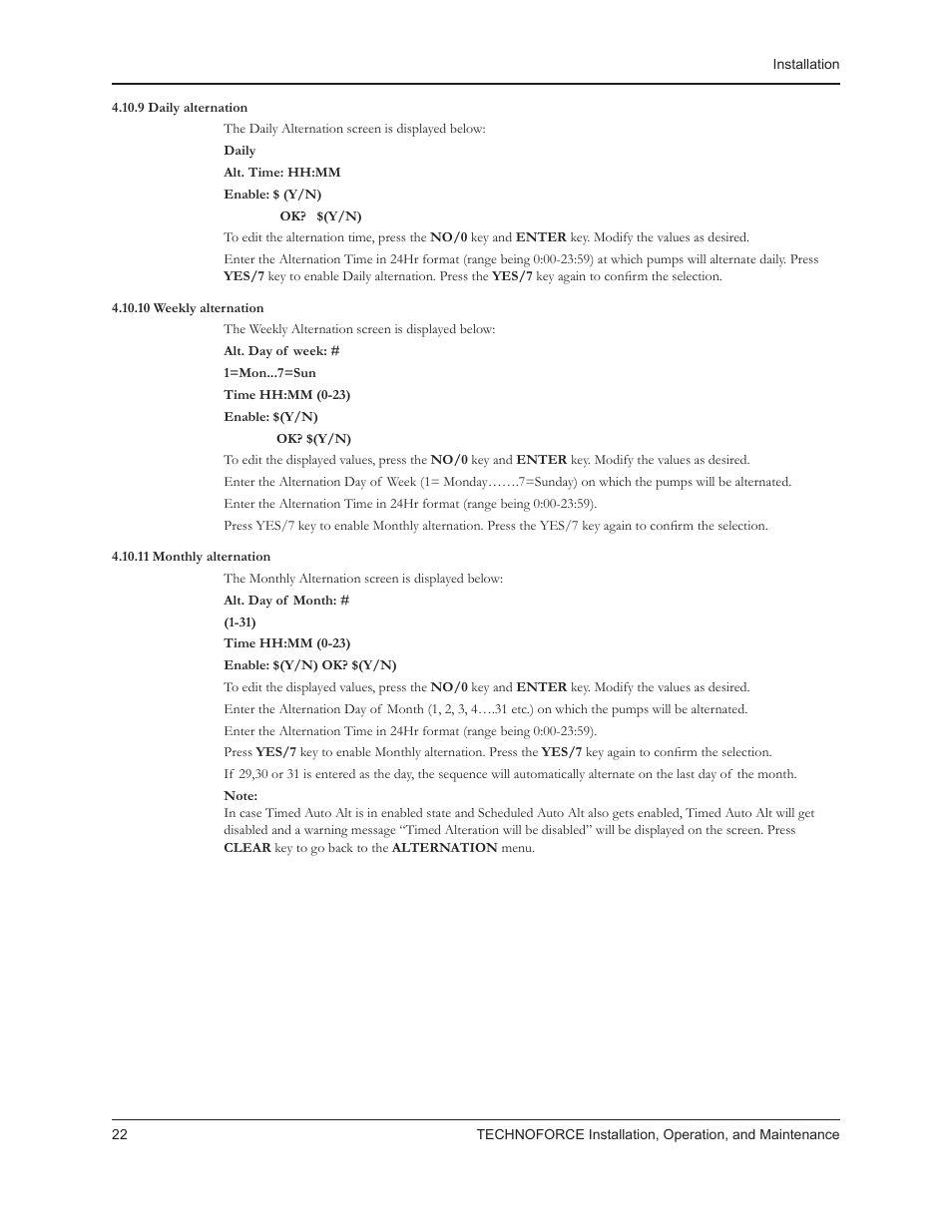 Bell & Gossett 10 001 265R5 TechnoForce Pump Controller User Manual | Page 28 / 76