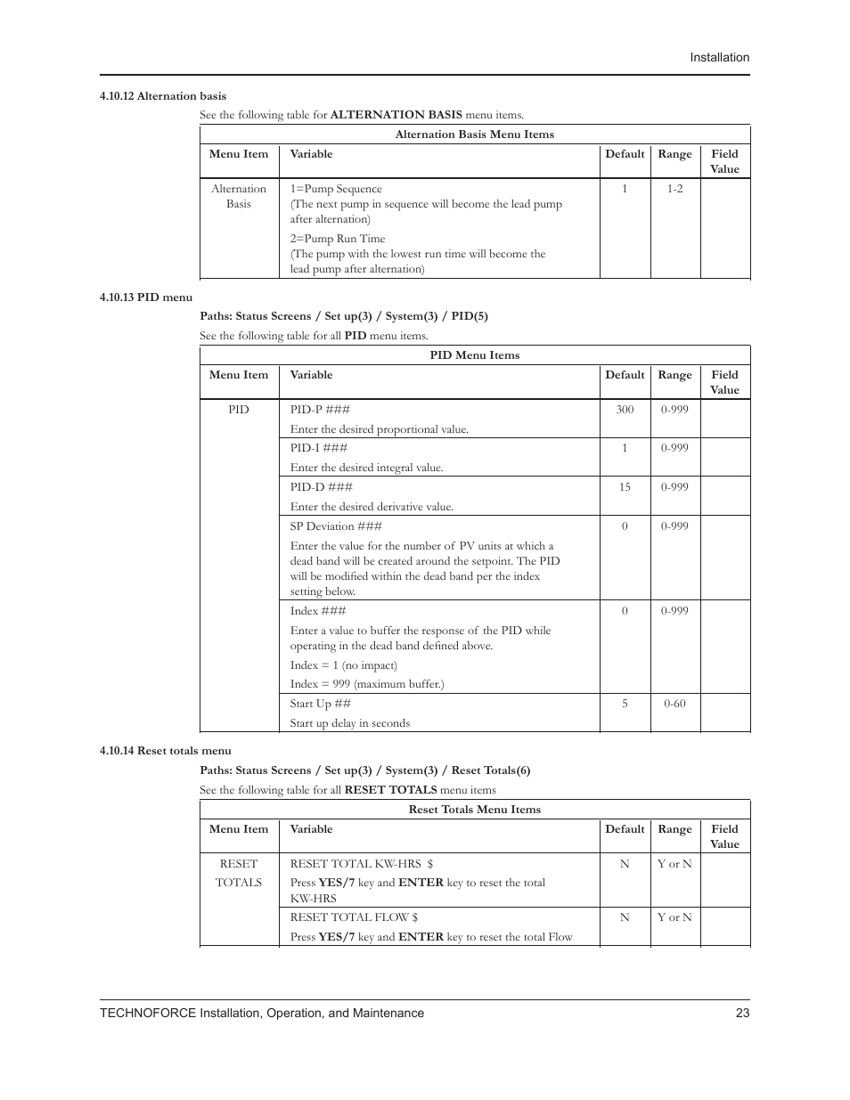 Bell & Gossett 10 001 265R5 TechnoForce Pump Controller User Manual | Page 29 / 76