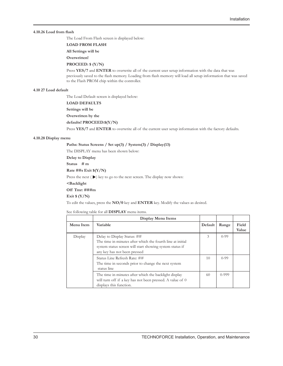 Bell & Gossett 10 001 265R5 TechnoForce Pump Controller User Manual | Page 36 / 76