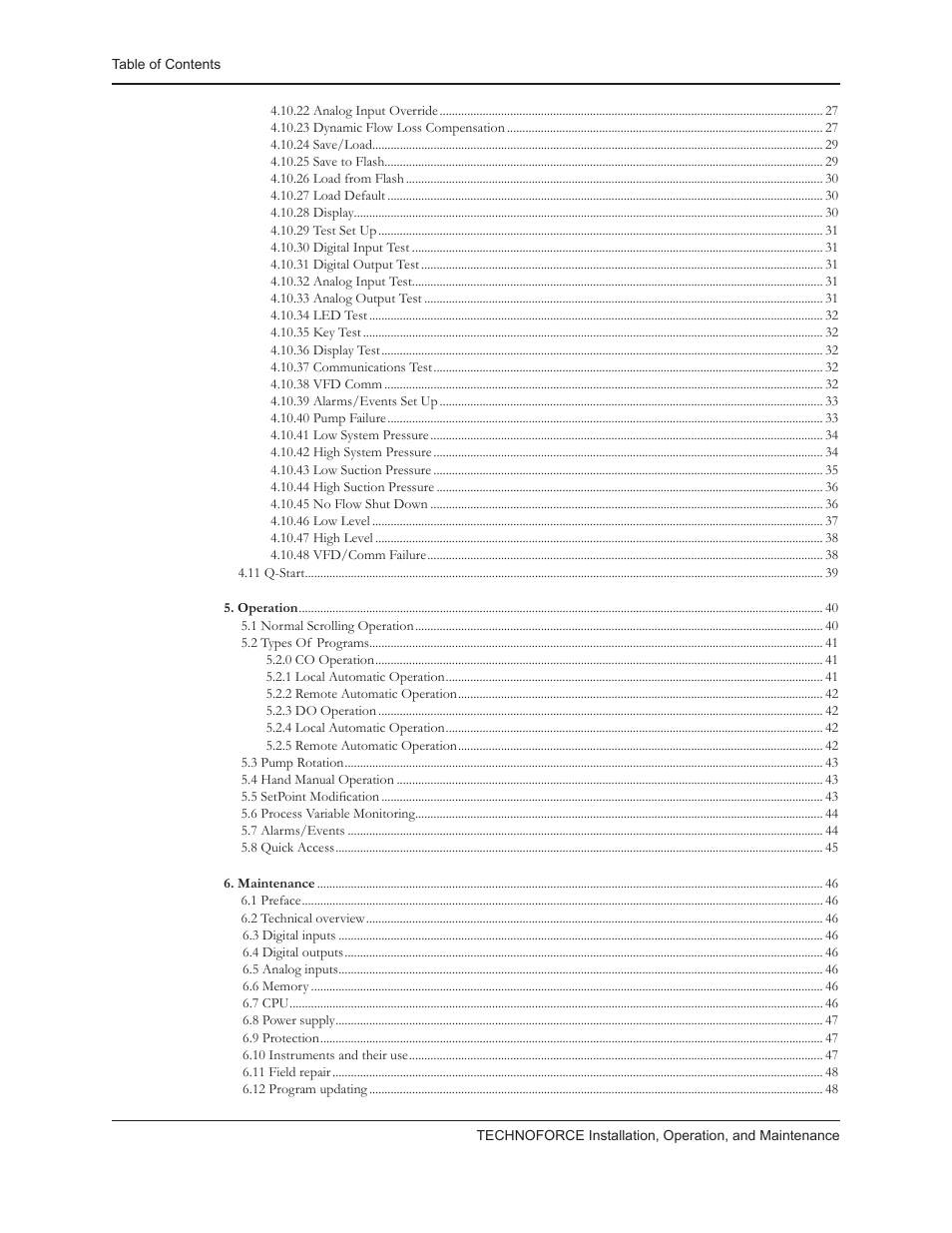 Bell & Gossett 10 001 265R5 TechnoForce Pump Controller User Manual | Page 4 / 76