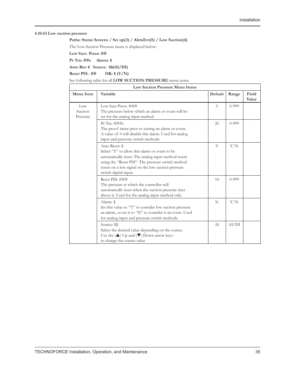 Bell & Gossett 10 001 265R5 TechnoForce Pump Controller User Manual | Page 41 / 76