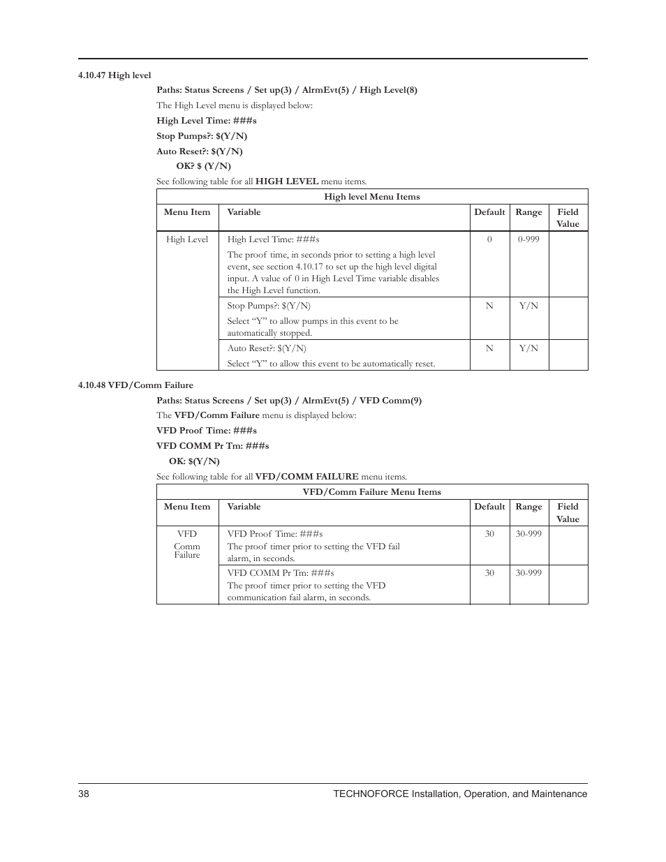 Bell & Gossett 10 001 265R5 TechnoForce Pump Controller User Manual | Page 44 / 76