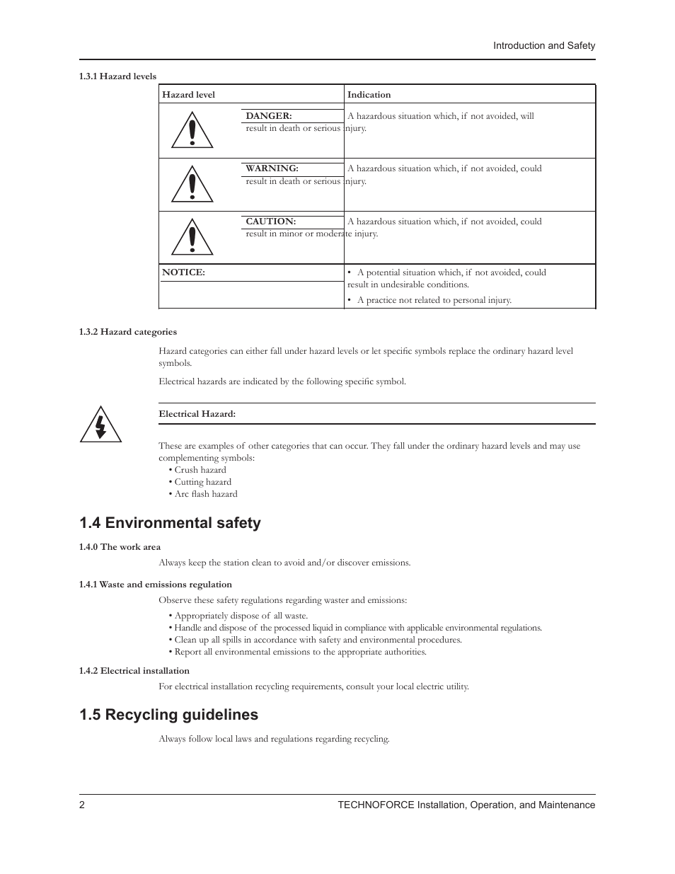 4 environmental safety, 5 recycling guidelines | Bell & Gossett 10 001 265R5 TechnoForce Pump Controller User Manual | Page 8 / 76